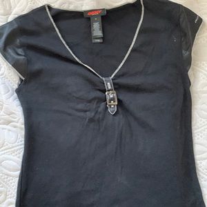 Dkny active top silk sleeves